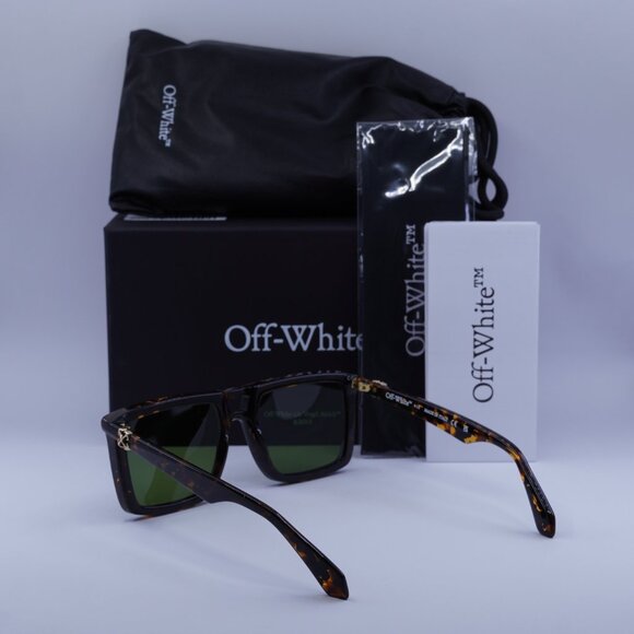 Off-White OERI13W STRATFORD 6055 Square Sunglasses – Havana/Green - Picture 5 of 9